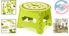 Stylish 9 Inch Kiwi Green Folding Step Stool For Kids - Fun And Functional