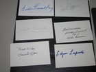 Lot Of 29 Different Signed Autographed 3x5 Index Cards All Hall Of Fame-deceased