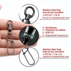 20 100pcs Ball Bearing Swivels Snap With Duo Lock Snap Fishing Tackle 22lb 276lb