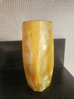 Rrr Rare Vintage Art Deco Yellow Color Catalin 488g Vase 