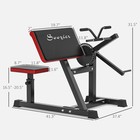 Soozier Bicep Preacher Curl Bench With Adjustable Seat And Elbow Cushion