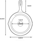 Lodge 8 Inch Cast Iron Pre-seasoned Skillet     Signature Teardrop Handle