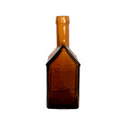 Vintage Ec  Booz   s Old Cabin Whiskey  Bottle  Amber Brown 1840 - Nice  