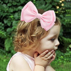2pcs Large 6 Inch Girls Hair Bow Clips Ribbon Alligator Hair Accessories Pink