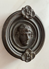 Antique C1880 Victorian Face Of Angel Gargoyle Architectural Salvage Doorknocker