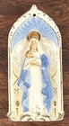 Vintage Dickson  Madonna   Child  Ceramic Figurine Planter  7 5x2x4 Hand Painted