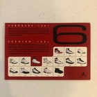 Nike Air Jordan 6 Vi Hi Retro Shoe Box Card Infrared Black 2000 4x6