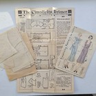 1920s Vintage B32 -34  Simplicity 1544 Tie Back Full Apron Sewing Pattern 