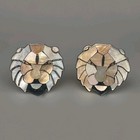 Lee Sands Mother Of Pearl Lion Bracelet   Earring Set     Black Onyx   Shale New