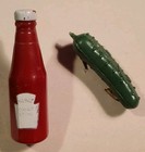 Heinz 57 Pickle   Ketchup Bottle Condiments Shaped Lapel Pin Mini Advertising