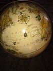 Vintage Replogle 16  Floor Globe World Classic Series Wood Stand relief  No Ship