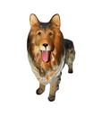 Vintage Collie Dog Figurine Porcelain Lassie Sheltie Japan 8    Decor Animal Breed
