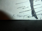 Original Pen   Ink Drawing Attributed To Keith Haring