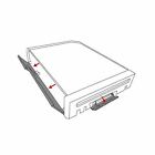 3 New White Replacement Door Slot Cover Lid Set For Nintendo Wii Console System