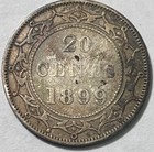 Newfoundland - Queen Victoria - Silver 20 Cents 1899 - Km-4 - Toned Very Fine 