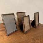 Set Of 4 Vintage Brass Gold Tone Metal Photo Picture Frames 1970s