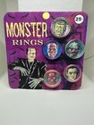 Universal Monsters Custom Retro Vending Display Card With 5 Children   s Rings