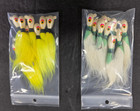 Lot Of 18 Vintage 1 2oz  Bucktail Jigs  chartreuse Tail   White Tail