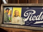 T206 Piedmont Tobacco Antique Style Wood Baseball Card Ad Sign 6x24 Ty Cobb
