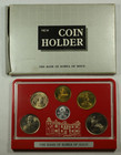 1983 The Bank Of Korea Of Issue Seoul Ind Co  6 Coin Bu Set In Box   Display