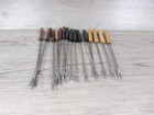 Assorted Vintage Fondue Forks Lot Of 15 Multi Color Various Styles