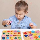 Alphabet Wooden Puzzles For Toddlers 3 Pcs Abc Shape Number Puzzle  