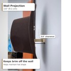  Cowboy Hat Holder For Wall  Horseshoe   Star Solid Wood Western Hat Rack wide 
