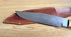 Vintage German Stag Handle Bowie Knife 13  Engraved Blade Ges Gesch Germany