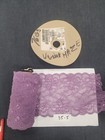 Vintage Violet Haze Purple Floral Scalloped Lace Trim 6 5  Wide  6 Yard Lot 35-5