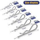 140 Pcs Cotter Pin Assortment Kit Carbon Steel R Clips Mechanic Hardware Set