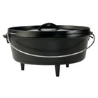 Lodge L10c03 Pre Seasoned Cast Iron Camp Dutch Oven 4 Quart Size 10
