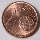 2002 Greece 2 Euro Two Cents Coin - Km 182 - 18 75mm Uncirculated Europe