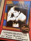 Rare Bob Dylan Original Concert Poster July 27th 2009 Paso Robles Ca Boxer Style