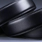 Branded Leather For Men s Ratchet Belt Belts For Men Adjustable Automatic Buckle