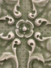 Antique 19th C  Victorian Art Nouveau Floral Mantel Fireplace Tile 