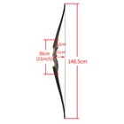 60  Takedown Longbow 20-60lbs Rh Lh Archery Hunting Target Shooting Black Hunter