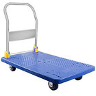 Foldable Platform Truck Flat Push Dolly With Wheels Heavy Duty Flatbed Hand Cart