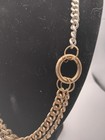 Vintage Chunky Gold   Silver Plated Miami   Cuban Necklace