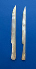 Mother Of Pearl Paper Knives  Antique Victorian Artisan Tool Duo