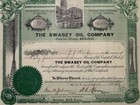 1908 The Swasey Oil Company Stock Certificate  15  Oklahoma