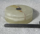 Vintage Onyx Marble Jewelry Box Natural Stone Trinket Box 4 50    Mid Century
