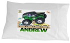Monster Truck Gravedigger Pillowcase Personalized Any Name Super Soft Bedding