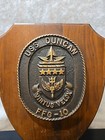 Uss Duncan Ffg-10 - United States Navy Ship Metal Tampion Plaque Badge Crest
