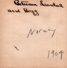Antique Norway 1904 Scenic River Valley Laerdal Hegg Rare Original Photo