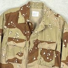 Vtg Desert Storm Us Military Bdu Coat Mens M Short Camo Chocolate Chip Army 90s