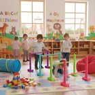 4 Pieces Scramble Tunnel Set Sturdy Kids Hurdle Set Safe Plastic