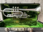 1915 J w  York   Sons  perfectone  Silver Cornet Grand Rapids Case   Mouthpiece 