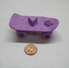 Fisher Price Little People Purple Skateboard Skate Board For 1 Figure Gift