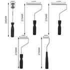 5pcs Fiberglass Roller Tools Kit  Bubble Paddle Set   Aluminum Alloy Rollers    