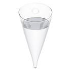 Circular Cone Glass Wall Hanging Vase Bottle For Plant Flower Decor Clear